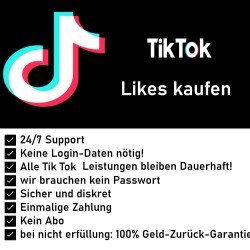 TikTok Likes     100 bis 50.000 Möglich