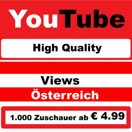 Youtube-Views Österreich kaufen