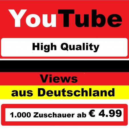Youtube Views Deutschland kaufen|ab 3.- PayPal Checkout-sicher & diskret
