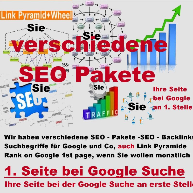 3 Stufen SEO-Link Pyramide ab 99.- Euro kaufen