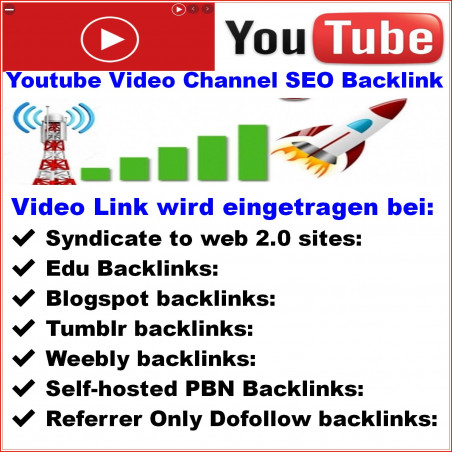 Youtube Video Channel SEO Backlinks kaufen