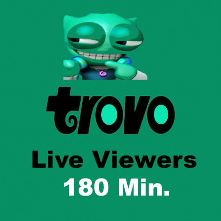 Trovo Live Viewers 180 Min.|ab 7.- kaufen PayPal Checkout-diskret