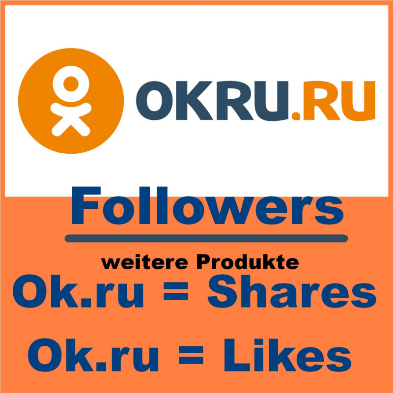 OK.ru Followers mit Refill Garantie hier ab 5.-pay mit Paypal or Crypto