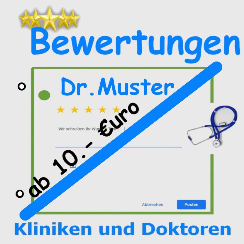 Arzt Bewertungen ab 10.- Euro kaufen