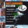 bgmi battleground India hier 300 UC für 12.-Euro