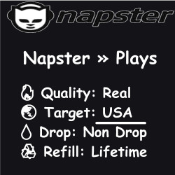 Napster USA Plays Lifetime Refill Guaranteed-schon ab 1.50 Euro