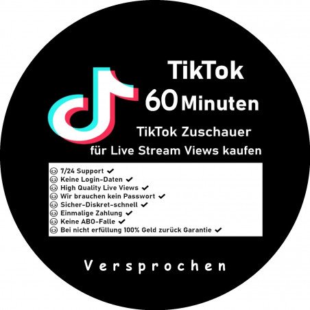 TikTok Livestream Views 60 Min. kaufen