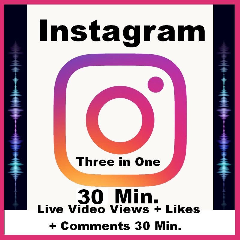 Instagram Live Video Views + Likes + Kommentare 30 Min.