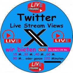 Twitter Live stream Views kaufen 120 Min. ab 21.- Euro-sichere Zahlung per Paypal