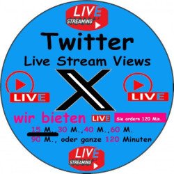 Twitter Live stream Views kaufen 15 Min. ab 10.- Euro-sichere Zahlung per Paypal