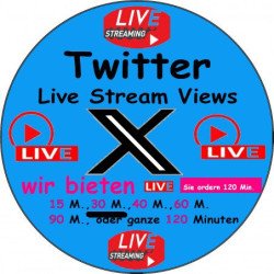 Twitter Live stream Views kaufen 30 Min. ab 12.- Euro-sichere Zahlung per Paypal