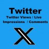 Twitter Views-Impressionen-Live-Kommentare