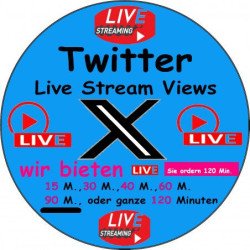 Twitter Live stream Views kaufen 90 Min. ab 18.- Euro-sichere Zahlung per Paypal