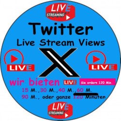 Twitter Livestream Views kaufen 60 Min. ab 16.- Euro-sichere Zahlung per Paypal