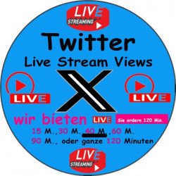 Twitter Live stream Views kaufen 45 Min. ab 14.- Euro-sichere Zahlung per Paypal