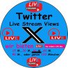 Twitter Live stream Views kaufen 45 Min. ab 14.- Euro-sichere Zahlung per Paypal