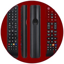 Universal remote control for common televisions