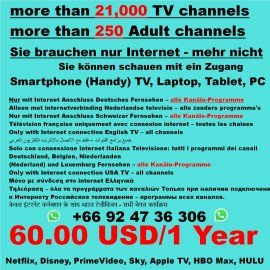 IPTV Premium-Abonnement -4K Bein Sports + Netflix + Shahid + 22.000 WW-Kanäle