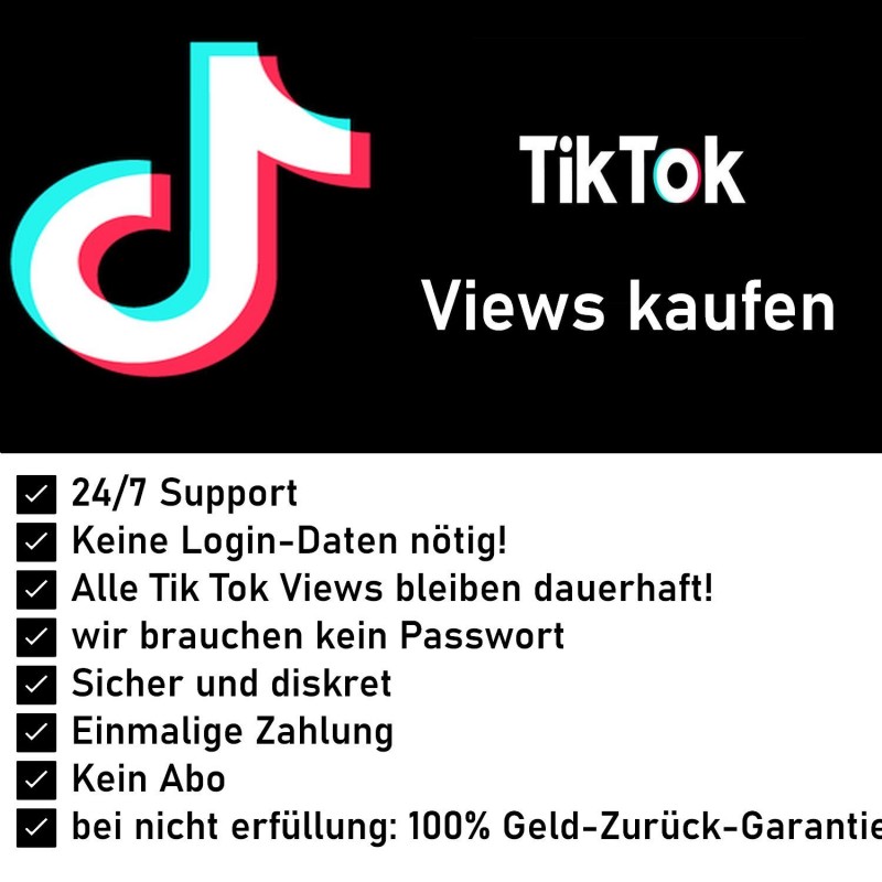 Sie können über uns zwischen 1.000 - 200.000 Tik Tok Views kaufen Sie können über uns zwischen 1.000 - 200.000 Tik Tok Views kaufen